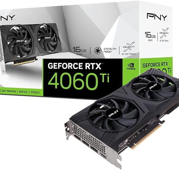 PNY GeForce RTX™ 4060 Ti
16GB Verto Dual Fan Graphics
Card