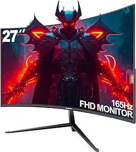 27" 144Hz/180Hz Curved Gaming Monitor, Full HD 1080P