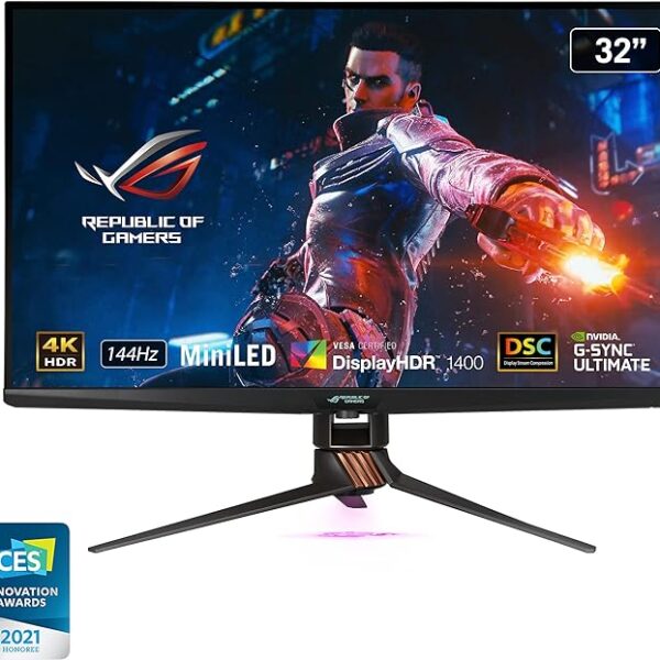 ASUS ROG Swift 32” 4K HDR
144Hz DSC Gaming Monitor
(PG32UQX) - UHD